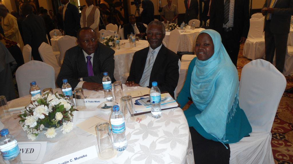 Ms. Aisha Karanja, GBM Executive Director with H.E. Thabo Mbeki, former President of the Republic of South Africa